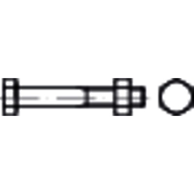 E-NORMpro - Sechskantschraube mit Schaft DIN 601 MU Stahl galv.verz. M 6x 80