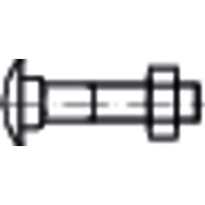 E-NORMpro - Flachrundschraube mit Vierkantansatz DIN 603 MU Stahl galv.verz. M 5x 30