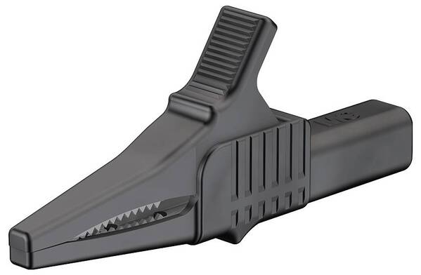 Stäubli XKK-1001 Sicherheits-Abgreifklemme Steckanschluss 4 mm CAT II 1000 V Schwarz