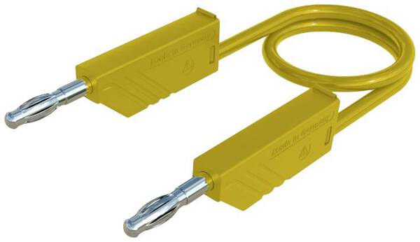 SKS Hirschmann CO MLN 200/1 Messleitung Lamellenstecker 4 mm Lamellenstecker 4 mm 2.00 m Gelb 1 St.