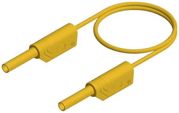 SKS Hirschmann MVL S 200/1 Au Sicherheits-Messleitung Lamellenstecker 2 mm Lamellenstecker 2 mm 2.00 m Gelb 1 St.