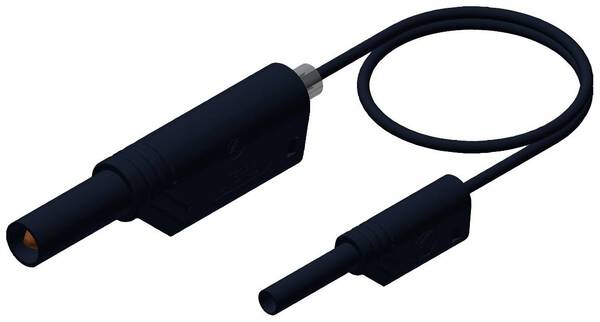 SKS Hirschmann MAL S WS 2-4 100/1 Sicherheits-Messleitung Lamellenstecker 4 mm Lamellenstecker 2 mm 1.00 m Schwarz 1 St.