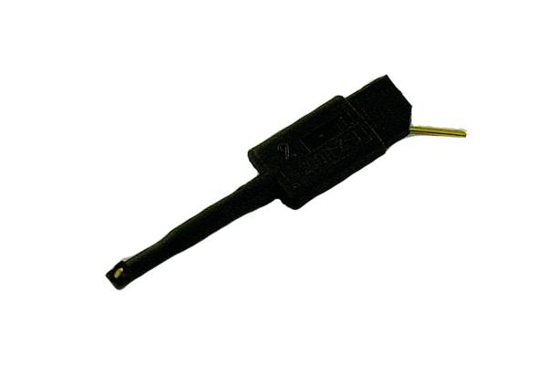 SKS Hirschmann KLEPS 064 PCH, sw Krokodilklemme Steckanschluss 0.64 mm CAT I Schwarz