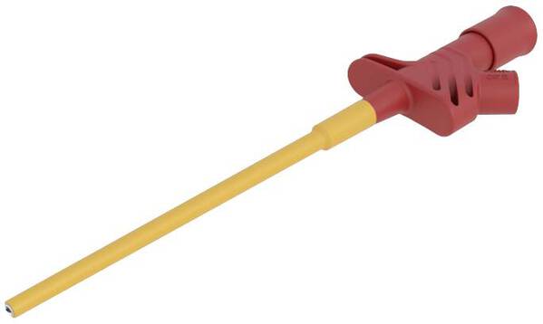 SKS Hirschmann KLEPS 2600 rt Sicherheits-Abgreifklemme Steckanschluss 4 mm CAT II Rot