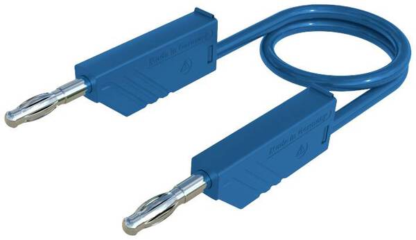 SKS Hirschmann MLN 200/2,5 BL Messleitung Lamellenstecker 4 mm Lamellenstecker 4 mm 2.00 m Blau 1 St.