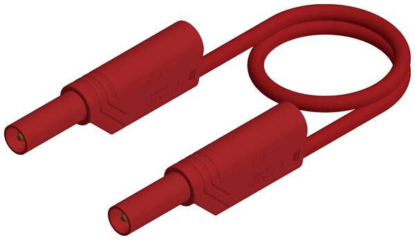 SKS Hirschmann MLS WS 200/1 rt Sicherheits-Messleitung Lamellenstecker 4 mm Lamellenstecker 4 mm 2.00 m Rot 1 St.