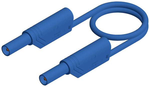 SKS Hirschmann MLS WS 200/1 bl Sicherheits-Messleitung Lamellenstecker 4 mm Lamellenstecker 4 mm 2.00 m Blau 1 St.