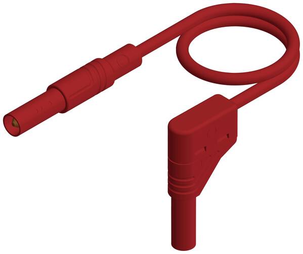 SKS Hirschmann MLS WG 200/2,5 rt Sicherheits-Messleitung Lamellenstecker 4 mm Lamellenstecker 4 mm 2.00 m Rot 1 St.