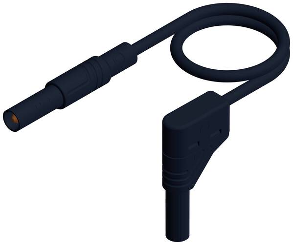 SKS Hirschmann MLS SIL WG 100/1 Sicherheits-Messleitung Lamellenstecker 4 mm Lamellenstecker 4 mm 1.00 m Schwarz 1 St.
