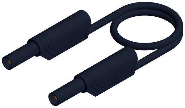 SKS Hirschmann MLS SIL WS 200/1 Sicherheits-Messleitung Lamellenstecker 4 mm Lamellenstecker 4 mm 2.00 m Schwarz 1 St.