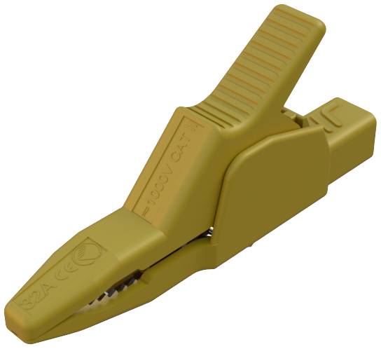 SKS Hirschmann AK 2 B 2540 I ge Sicherheits-Abgreifklemme Steckanschluss 4 mm CAT II 1000 V Gelb