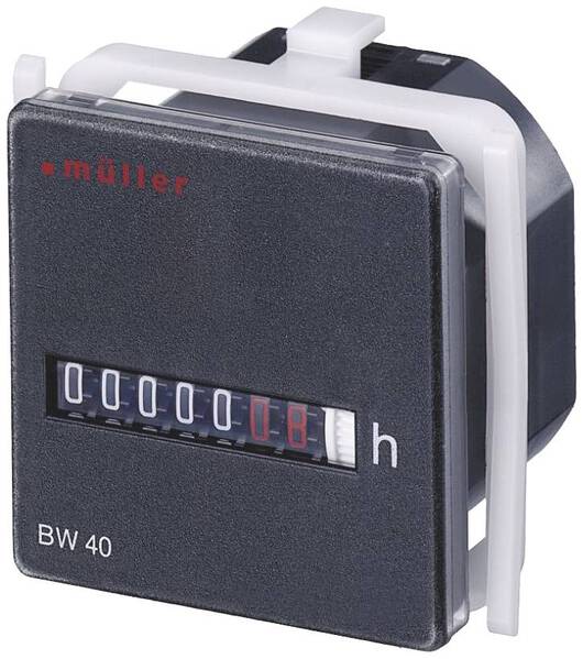 Müller BW 40.18 24V 60Hz Betriebsstundenzähler Rollenzählwerk