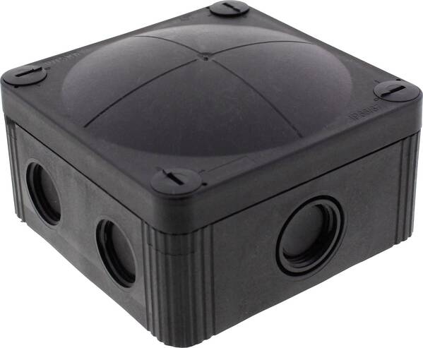 Wiska 10105601 Abzweigkasten (L x B x H) 95 x 95 x 60 mm Schwarz (RAL 9005) IP66/IP67 1 St.