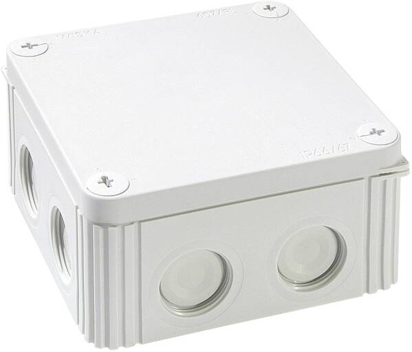 Wiska 10060519 Abzweigkasten (L x B x H) 110 x 110 x 66 mm Lichtgrau IP66/IP67 1 St.