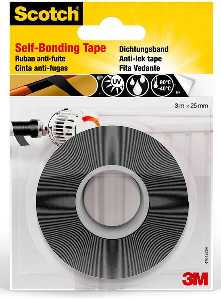 3M 4704 Reparaturband Schwarz (L x B) 3 m x 25 mm 1 St.