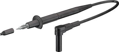 Stäubli XPF-484 Sicherheits-Messleitung 4 mm Sicherheits-Stecker 4 mm Sicherheits-Stecker 1.50 m Schwarz 1 St.