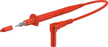 Stäubli XPF-484 Sicherheits-Messleitung 4 mm Sicherheits-Stecker 4 mm Sicherheits-Stecker 1.50 m Rot 1 St.