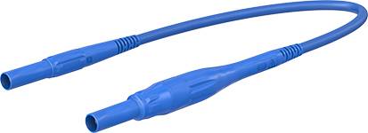 Stäubli XSMF-419 Messleitung 4 mm Sicherheits-Stecker 4 mm Sicherheits-Stecker 1.00 m Blau 1 St.