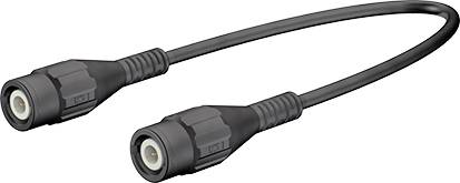 Stäubli XLSS-58 Sicherheits-Messleitung BNC-Stecker BNC-Stecker 1.00 m Schwarz 1 St.