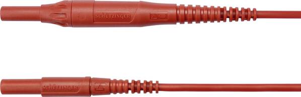Schützinger MSFK B441 / 1 / 100 / RT Messleitung Stecker 4 mm Stecker 4 mm Rot 1 St.