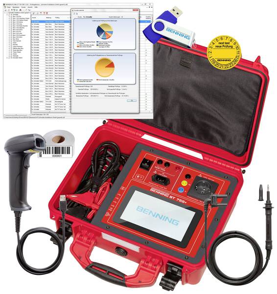Benning BENNING ST 755+ Set Gerätetester-Set VDE-Norm 0701-0702, 0751