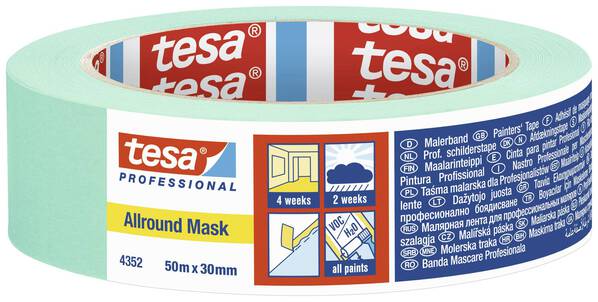 tesa ALLROUND MASK 04352-00002-00 Kreppband Mint (L x B) 50 m x 30 mm 1 St.