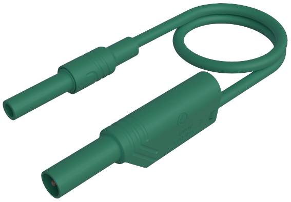SKS Hirschmann MAL S WS-B 200/2,5 gn Sicherheits-Messleitung 4 mm Sicherheits-Buchse 4 mm Sicherheits-Stecker, stapelba