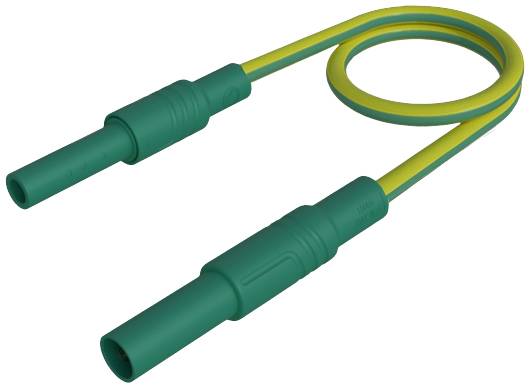 SKS Hirschmann MAL S GG-B 25/2,5 ge/gn Sicherheits-Messleitung 4 mm Sicherheits-Stecker 4 mm Sicherheits-Buchse 25 cm G