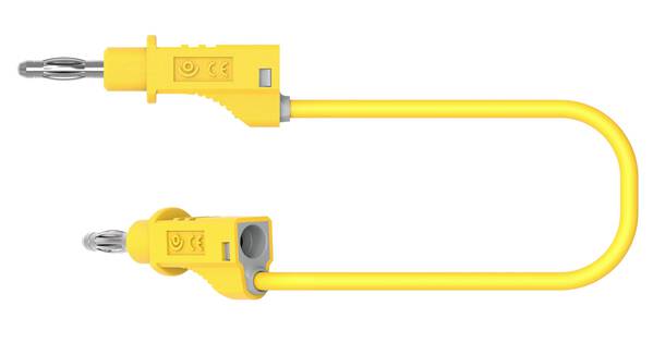 Electro PJP 2117-CD1-50J Messleitung Bananenstecker Bananenstecker 50 cm Gelb 1 St.