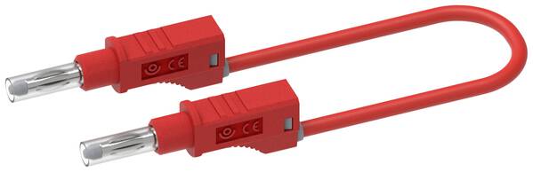 Electro PJP 2217/600V-CD1-50R Messleitung Bananenstecker Bananenstecker 0.50 m Rot 1 St.