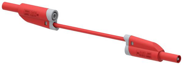 Electro PJP 2717-IEC-CD1-100R Messleitung Lamellenstecker 4 mm Lamellenstecker 4 mm 1.00 m Rot 1 St.