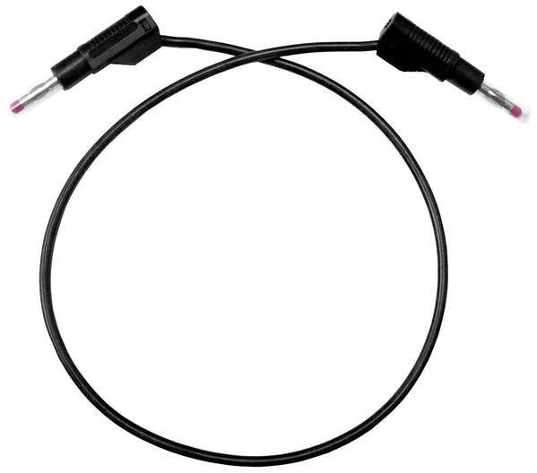 Mueller Electric BU-P4911B-24-0 Messleitung Bananenstecker Bananenstecker 0.6 m Schwarz 1 St.