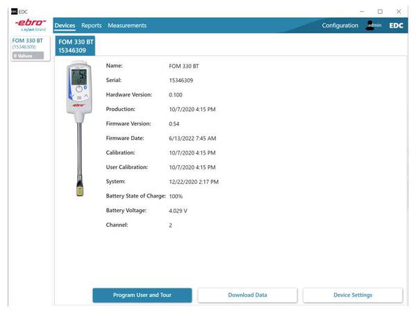 Xylem Easy Data Collector Mess-Software