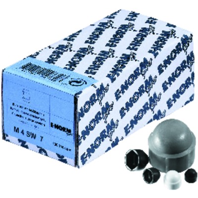 E-NORMpro - Abdeckkappe für M12 SW19 schwarz