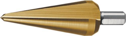 RUKO Blechschälbohrer Bohrber.5-25,4mm HSS TiN Gesamt-L.87mm Z.2 RUKO