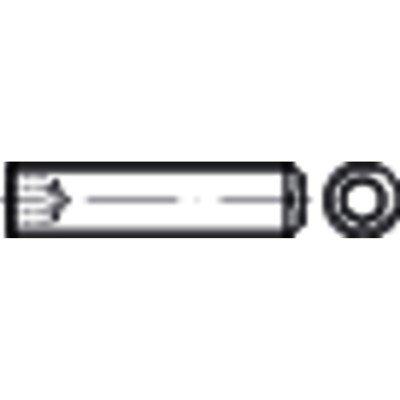 NOBRAND - Gewindestift mit ISK und Ringschneide ISO 4029 Edelstahl A4 blank M8x1,25x50mm