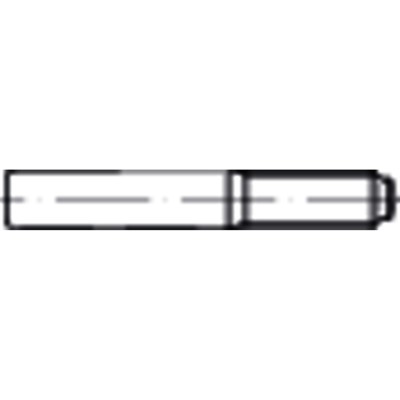 NOBRAND - Kegelstift m. konstant langem Gewindezapfen DIN 7977 Stahl 9S20K blank ø10x100mm