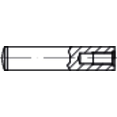 NOBRAND - Zylinderstift mit Innengewinde DIN 7979 Form D Stahl gehärtet blank ø6 x 28mm