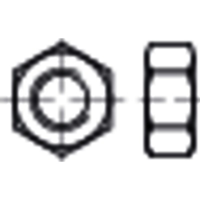 NOBRAND - Sechskantmuttern, ISO-Typ 1, ISO 4032 Messing galv.verni. M10