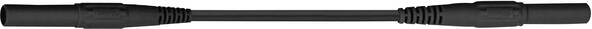 Stäubli XMF-419 Sicherheits-Messleitung Lamellenstecker 4 mm Lamellenstecker 4 mm 1.00 m Schwarz 1 St.