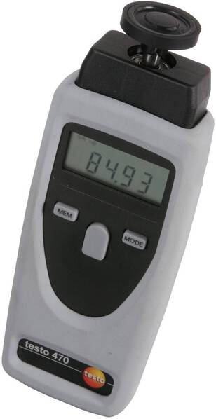 testo 0563 0470 Drehzahlmesser optisch, mechanisch 1 - 19999 U/min 1 - 99999 U/min