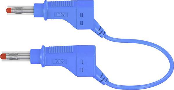 Stäubli 66.9405-10023 Sicherheits-Messleitung Lamellenstecker 4 mm Lamellenstecker 4 mm 1.00 m Blau 1 St.