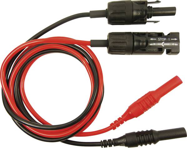 Cliff CIH7250 Messleitungs-Set MC-Stecker, MC-Buchse Stecker 4 mm 1.00 m Rot, Schwarz 1 St.