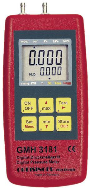 Greisinger GMH 3181-13 Druck-Messgerät Luftdruck, Nicht aggressive Gase, Korrosive Gase -0.1 - 2 bar