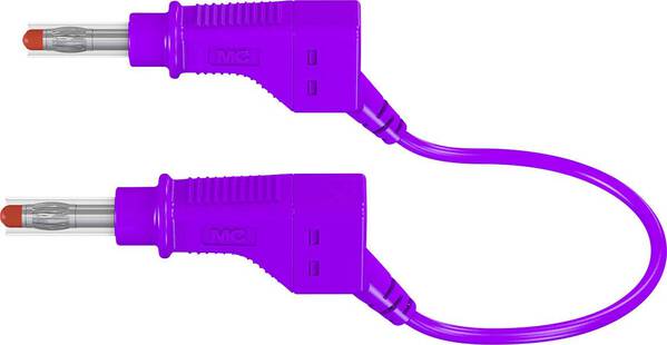 Stäubli XZG425/SIL Sicherheits-Messleitung Lamellenstecker 4 mm Lamellenstecker 4 mm 2.00 m Violett 1 St.