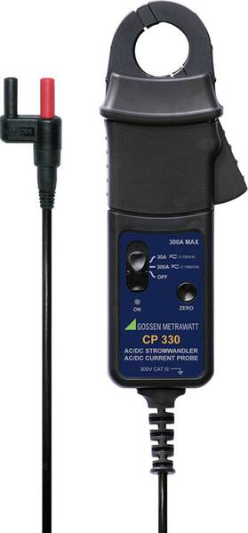 Gossen Metrawatt CP330 Stromzangenadapter Messbereich A/AC (Bereich): 50 mA - 300 A Messbereich A/DC (Bereich): 50 mA -