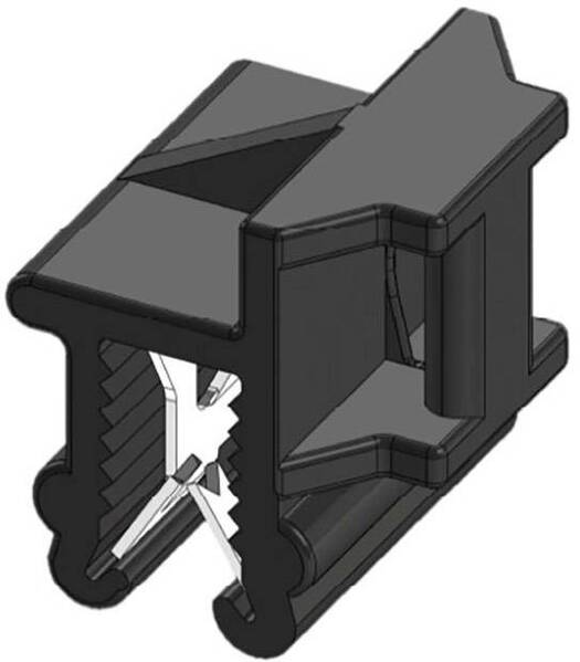 WKK 50099 Kabelbinder 200 mm 4.80 mm Schwarz Kabelbündelung seitlich zur Montage, Hitzestabilisiert, Witterungsstabil 1