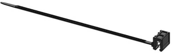 WKK ART005907 Kabelbinder 160 mm 3.60 mm Schwarz Kabelbündelung seitlich zur Montage, Hitzestabilisiert, Witterungsstab