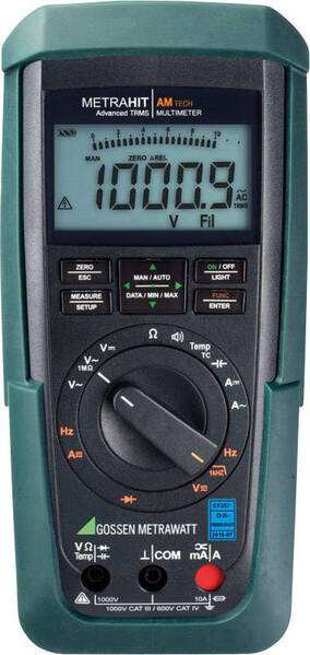 Gossen Metrawatt METRAHIT AM TECH + GH Hand-Multimeter kalibriert (DAkkS-akkreditiertes Labor) digital Anzeige (Counts