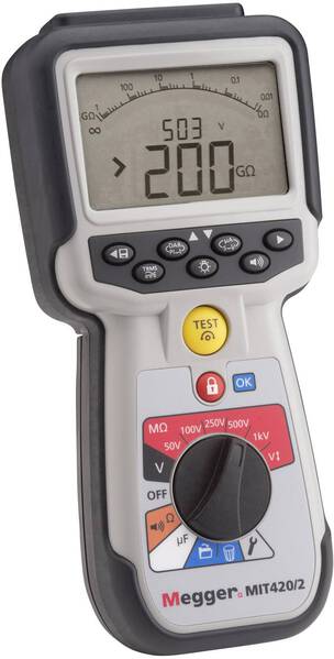 Megger MIT420/2 Isolationsmessgerät 50 V, 100 V, 250 V, 500 V, 1000 V 200 GΩ